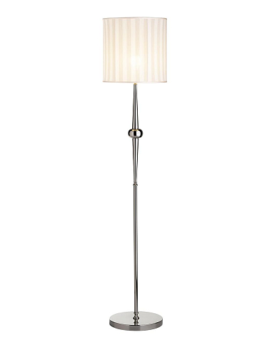 Lampadaire élégant avec abat-jour rayé