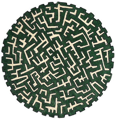 Tapis rond design Ciliophora