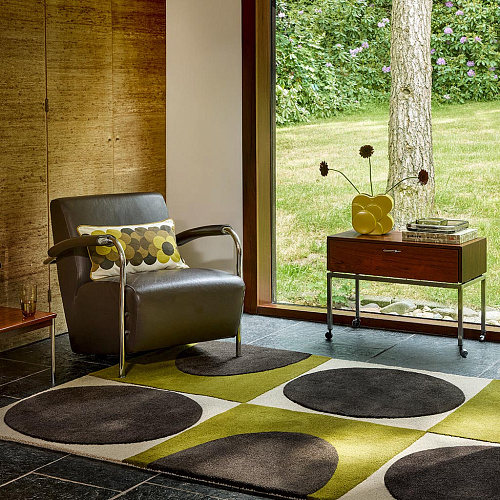Spot Square walnoot korstmos premium vloerkleed