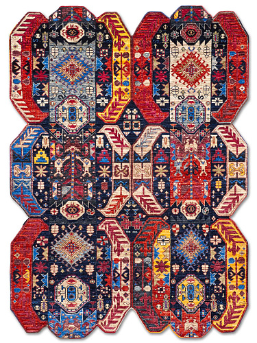 Tapis de luxe fait main Multishape
