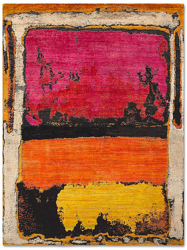 Tapis de luxe fait main Magenta