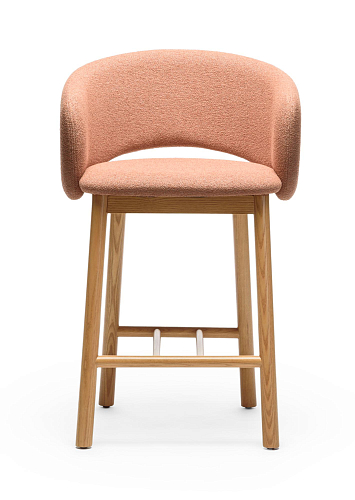 Bel roze terracotta barkruk