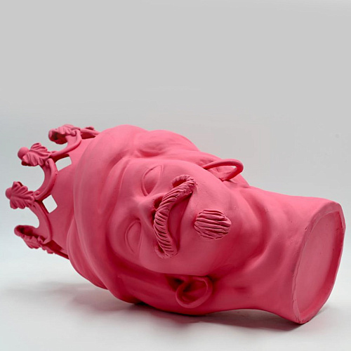 Moorkop roze sculptuur