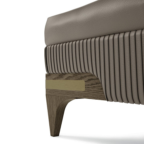 Pouf en cuir de luxe