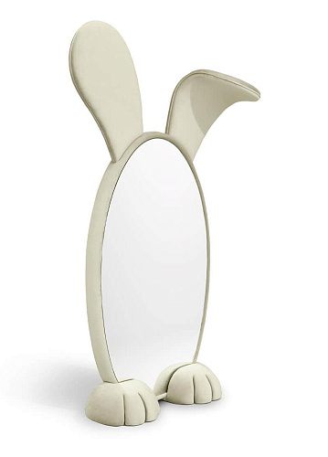 Miroir sur pied Lapin Wonderland