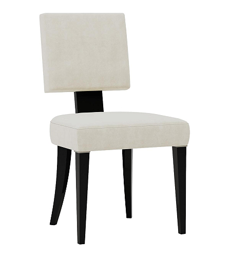 Tweekleurige houten stoel