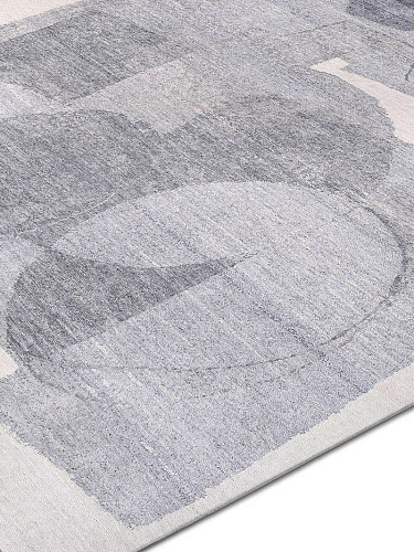 Tapis de luxe noué à la main Snow Silver