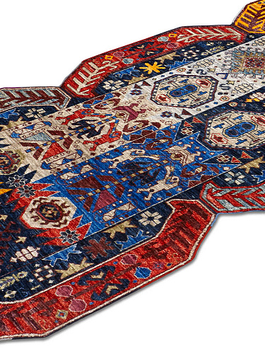 Multishape handgemaakt luxe vloerkleed