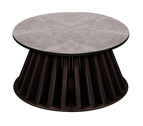 Marmer/hout salontafel