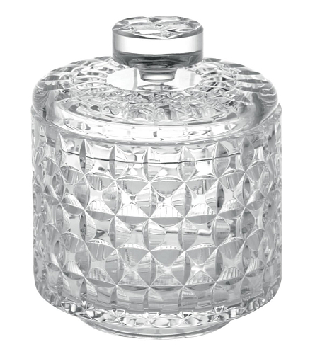 Coffret à bijoux rond en cristal italien