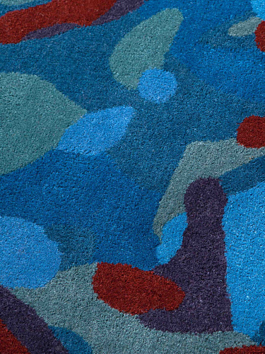 Tapis design Camouflage Macro brun