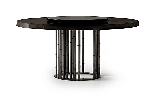 Ronde tafel met glazen blad