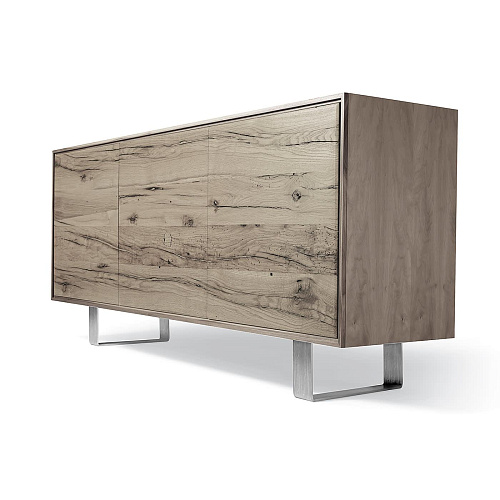 Materia grijs eiken 3-deurs dressoir