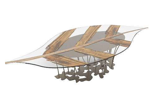 Venezia Leaf glazen eettafel