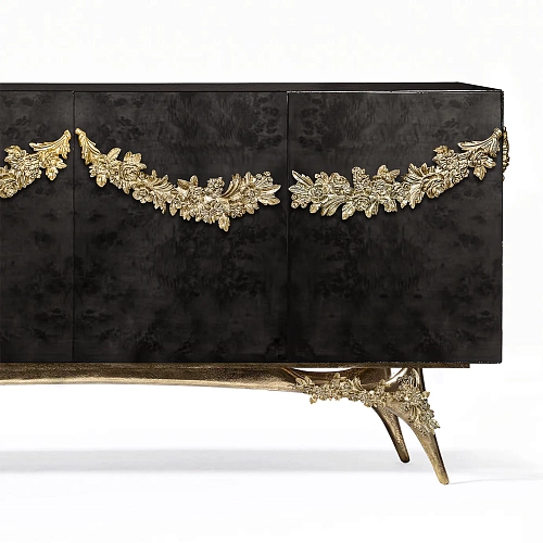 Buffet Majestica en ronce de peuplier noir