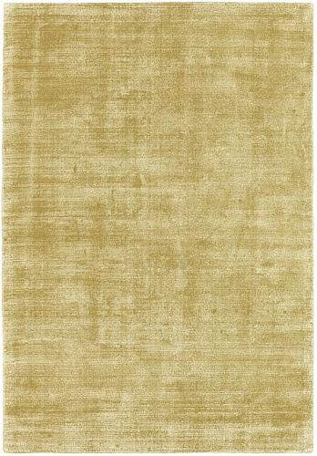 Shiny geel handloom vloerkleed