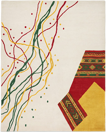 Tapis Calligraphic Paths Color