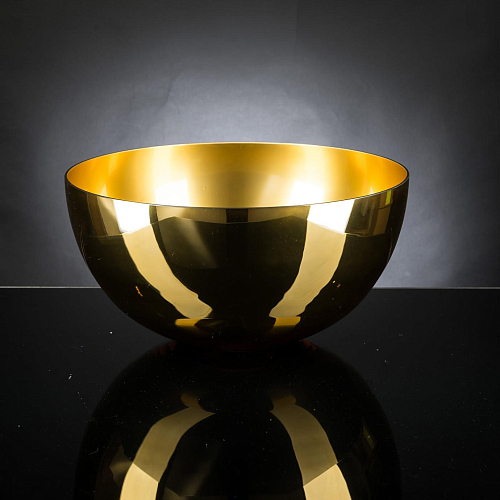 Gouden decoratieve schaal