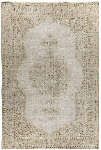 Naturel vintage vloerkleed