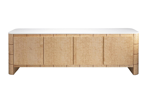 Buffet Soft Cage en chêne