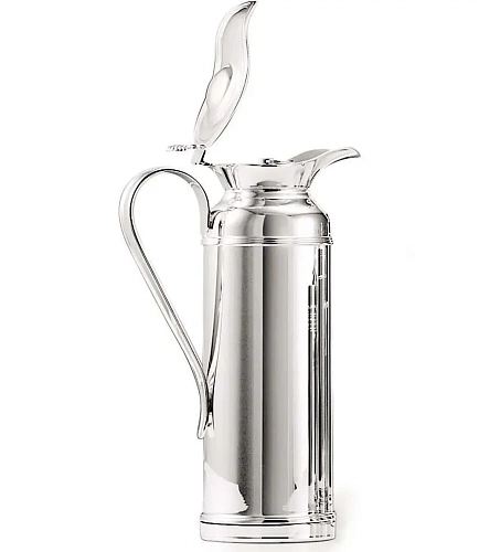 Luxe verzilverde thermoskan