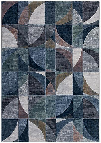 Tapis Geometric tissé à la machine