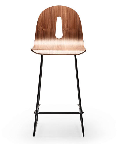 Gotham Woody SL walnoten barkruk