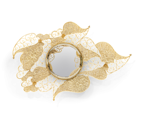 Sierlijke filigree wandspiegel