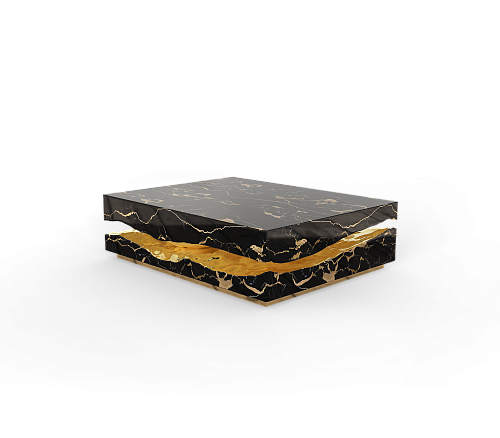 Boulder Portoro marmeren tafel