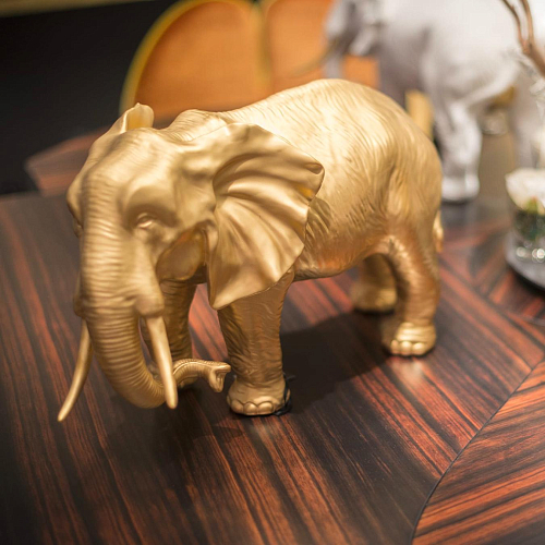 Sculpture éléphant dorée