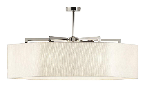 Lustre hexagonal en nickel poli