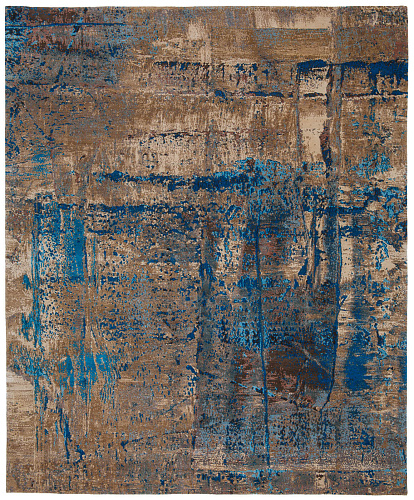 Artwork 3 veelkleurig blauw vloerkleed