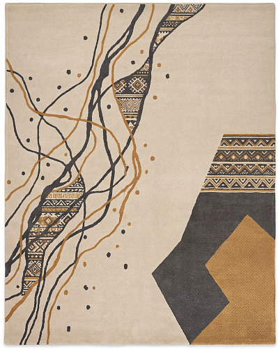 Tapis Calligraphic Paths Stone