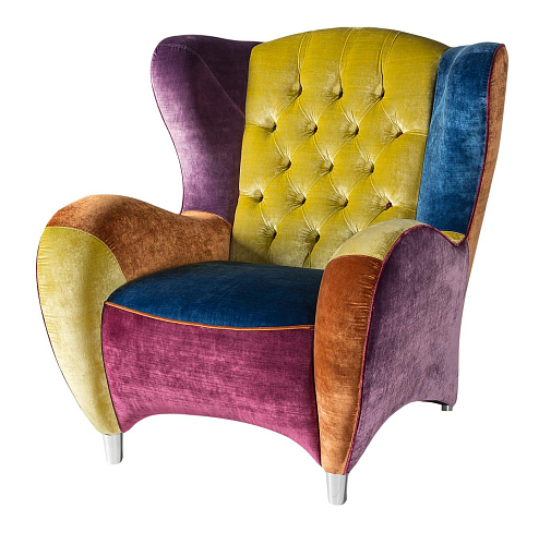 Fauteuil multicolore Schinke