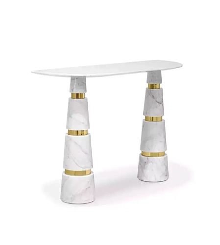 Console Avalanche en marbre Carrara