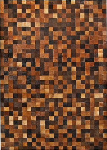 Mosaic veelkleurig koeienhuid vloerkleed