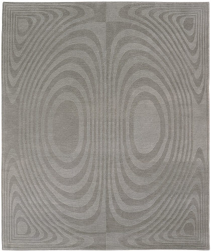 Tapis Op Art gris