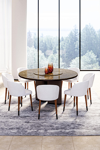 Fabian eettafel met lazy Susan