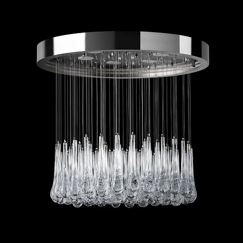 Ronde Murano bellenglazen kroonluchter