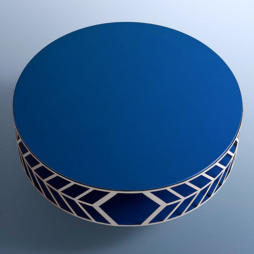 Table basse Lok bleue