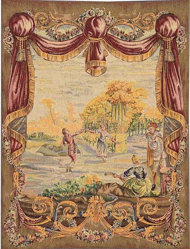 Tapisserie murale Danse au jardin
