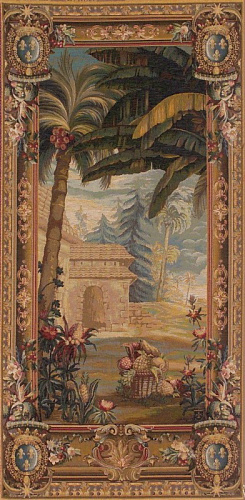 Tapisserie murale La récolte d’ananas – porte pagode
