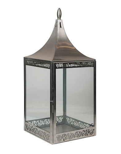 Lanterne d'extérieur satinée Sultan