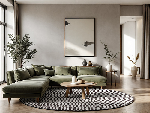 Oasis rond vloerkleed