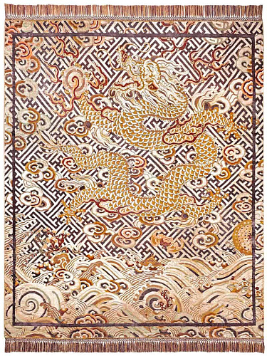 Tapis noué à la main Dragon