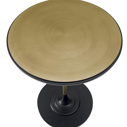 Bijzettafel met messing blad