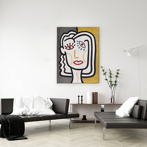 Dry Beige rond vloerkleed