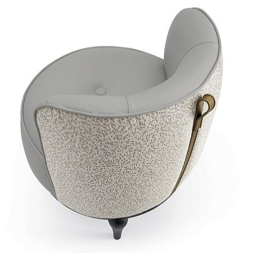 Fauteuil lounge rond blanc