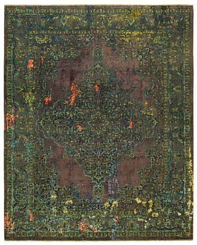 Tabriz Fashion Artwork 8 groen vloerkleed