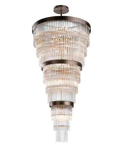 Moderne 3-ring Murano glazen kroonluchter